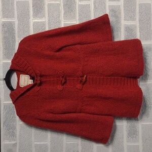 Kenji Anthropologie Wool Mohair Alpaca Blend Toggle Cardigan Shrug Size Medium